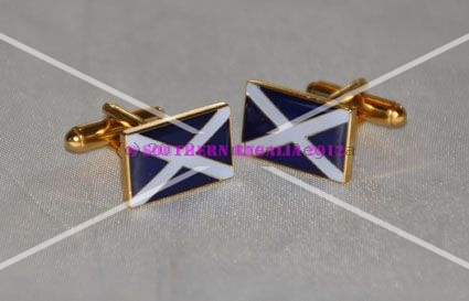 Scotland St. Andrews Cross Rectangular Cufflinks - Click Image to Close
